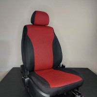 Авточехлы Dodge Journey жаккард красная коса - auto-dress.ru - Екатеринбург